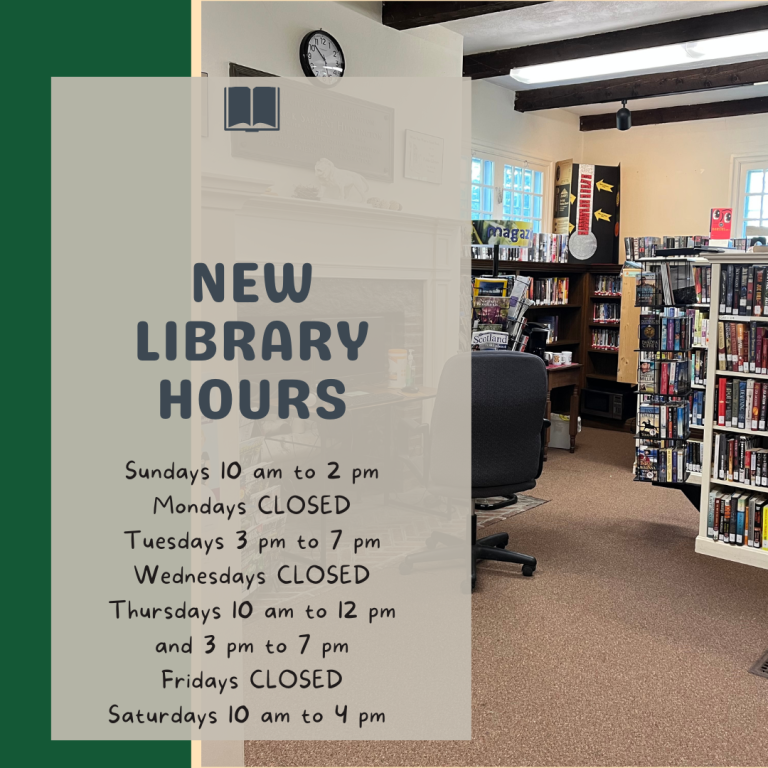 New Library Hours