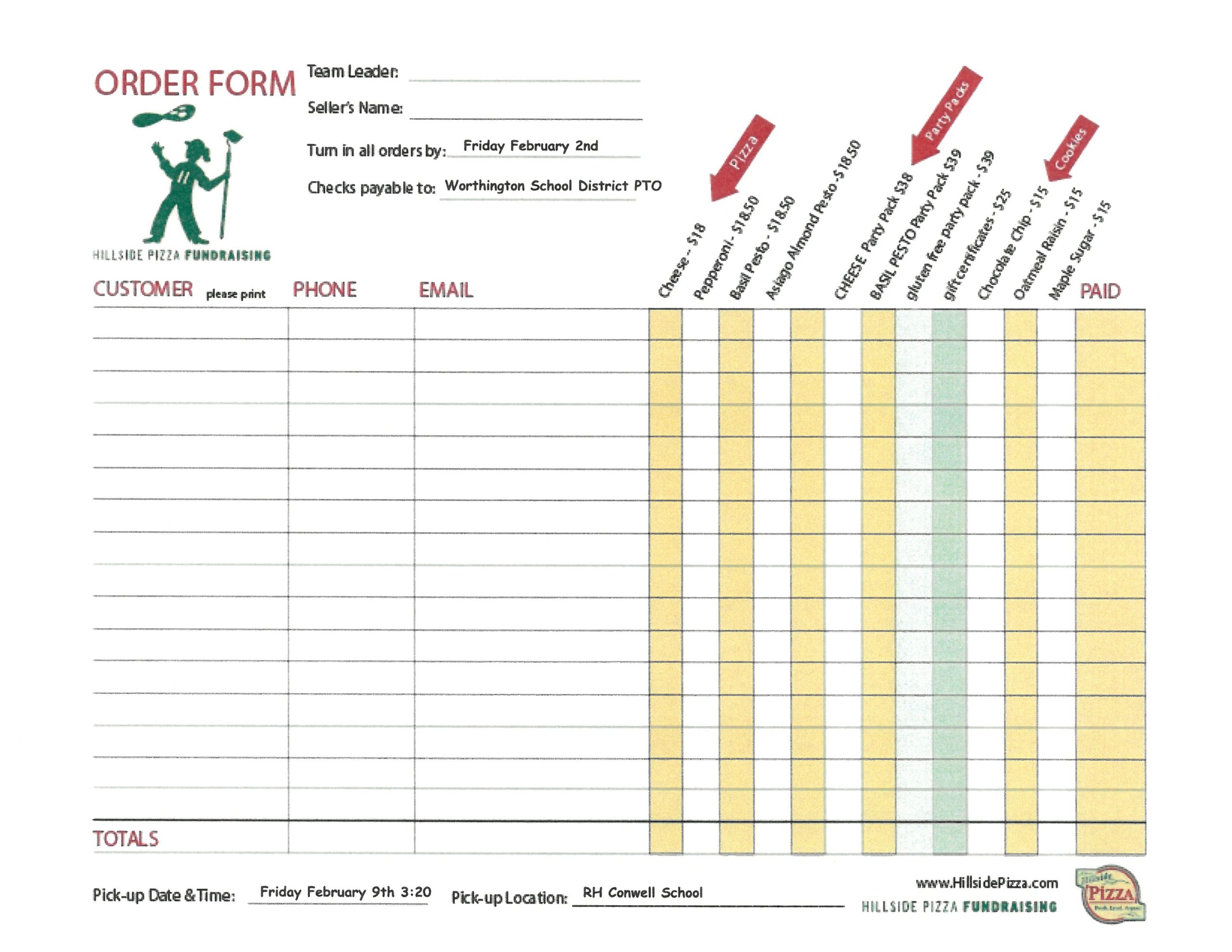 R. H. Conwell Pizza Fundraiser