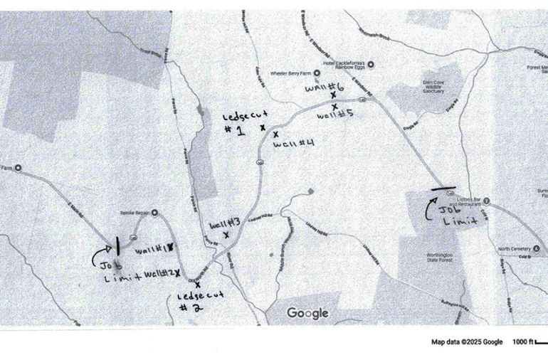 Route 143 (Old North Rd) Blasting Update for Monday, 9/15/2025
